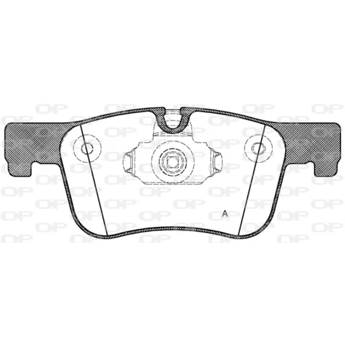 Sada brzdových platničiek kotúčovej brzdy OPEN PARTS BPA1478.00
