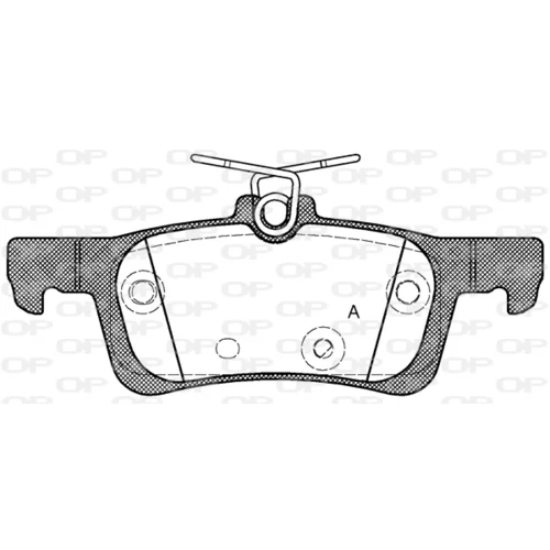 Sada brzdových platničiek kotúčovej brzdy OPEN PARTS BPA1563.00