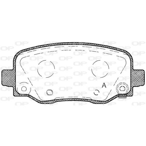 Sada brzdových platničiek kotúčovej brzdy OPEN PARTS BPA1578.04