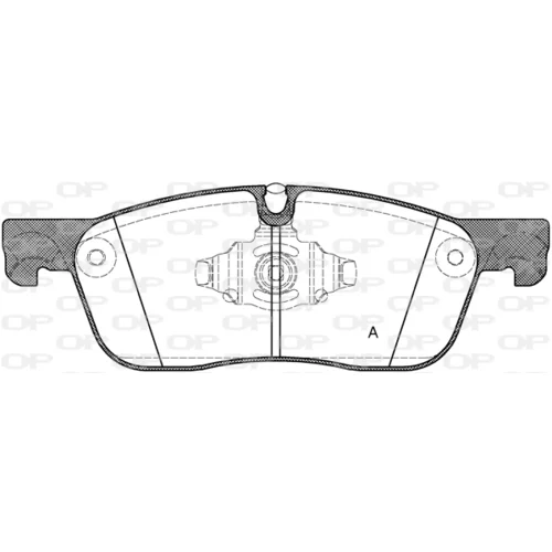 Sada brzdových platničiek kotúčovej brzdy OPEN PARTS BPA1633.10