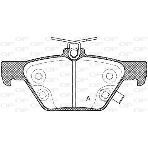 Sada brzdových platničiek kotúčovej brzdy OPEN PARTS BPA1638.02