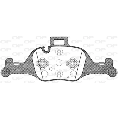 Sada brzdových platničiek kotúčovej brzdy OPEN PARTS BPA1740.00