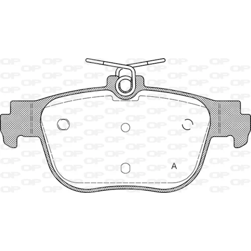 Sada brzdových platničiek kotúčovej brzdy OPEN PARTS BPA1897.00