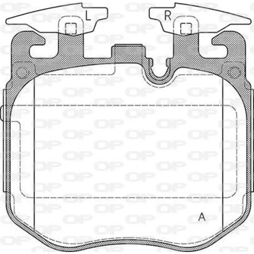 Sada brzdových platničiek kotúčovej brzdy OPEN PARTS BPE1690.00