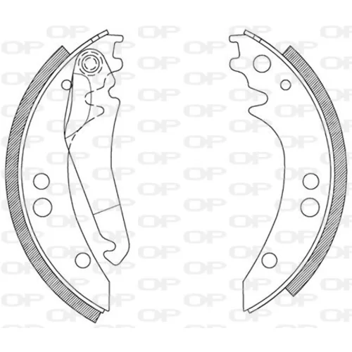 Sada brzdových čeľustí OPEN PARTS BSA2065.00