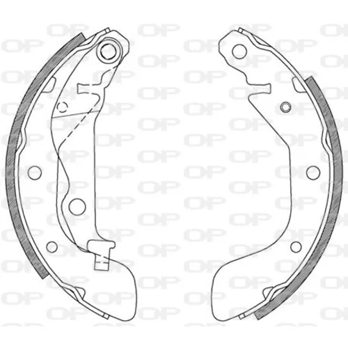 Sada brzdových čeľustí OPEN PARTS BSA2117.00