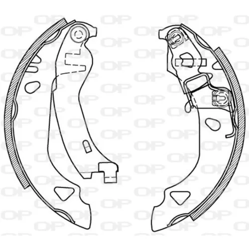 Sada brzdových čeľustí OPEN PARTS BSA2131.00