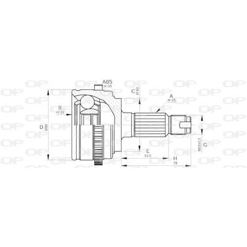 Sada kĺbov hnacieho hriadeľa OPEN PARTS CVJ5511.10