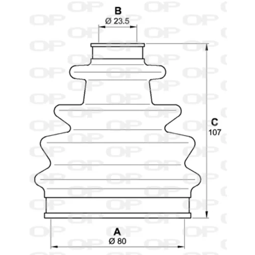 Manžeta hnacieho hriadeľa - opravná sada SJK7202.00 (OPEN PARTS) - obr. 1