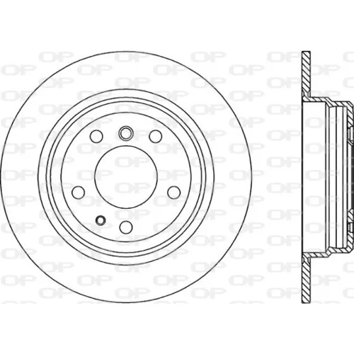 Brzdový kotúč OPEN PARTS BDA1086.10