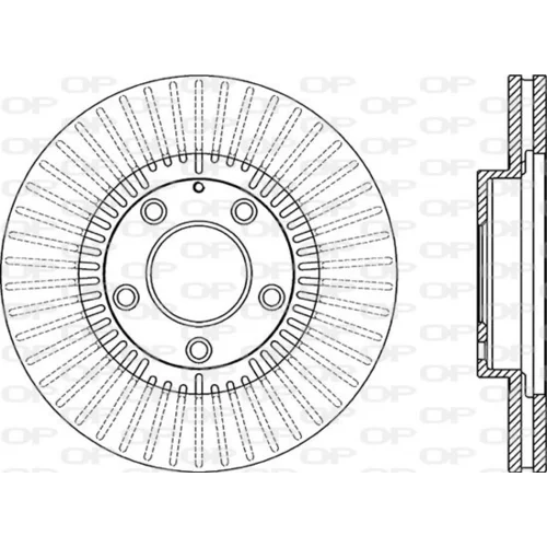 Brzdový kotúč OPEN PARTS BDA2075.20