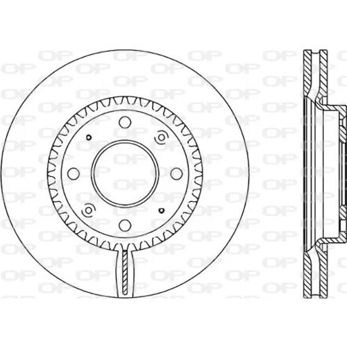 Brzdový kotúč OPEN PARTS BDA2084.20