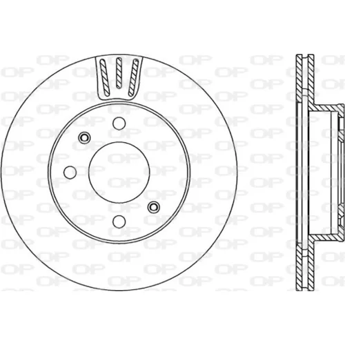 Brzdový kotúč OPEN PARTS BDA2223.20