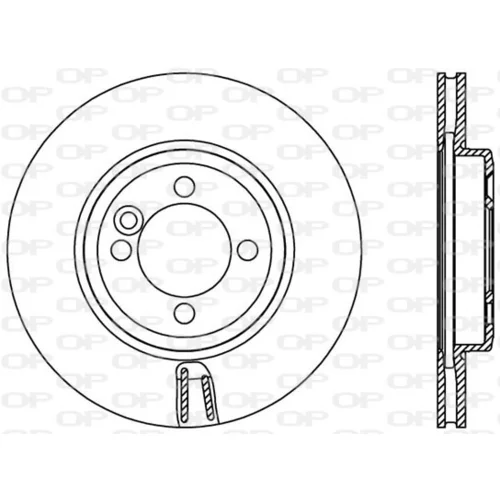 Brzdový kotúč OPEN PARTS BDA2399.20