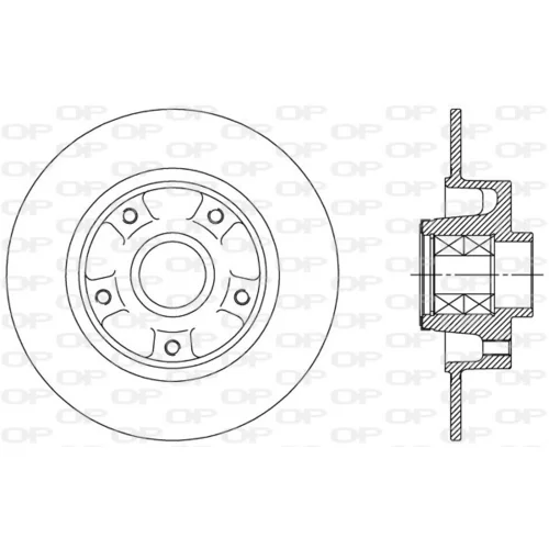 Brzdový kotúč OPEN PARTS BDA2512.30