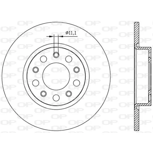 Brzdový kotúč OPEN PARTS BDA2559.10