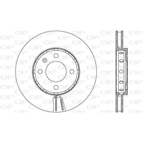 Brzdový kotúč OPEN PARTS BDA2663.20