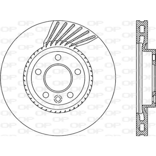 Brzdový kotúč OPEN PARTS BDR2061.20