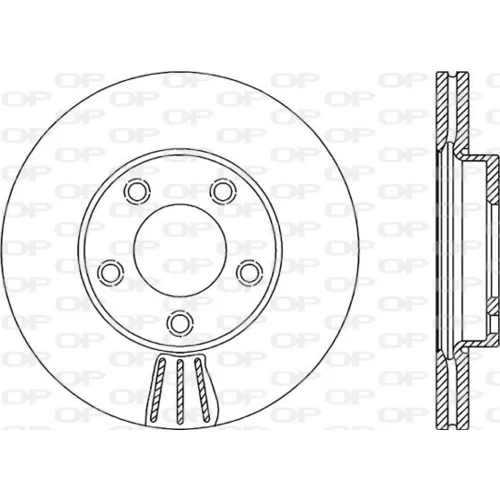 Brzdový kotúč OPEN PARTS BDR2142.20