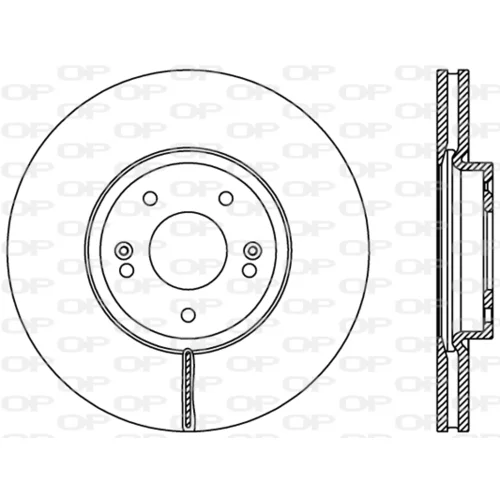 Brzdový kotúč OPEN PARTS BDR2407.20