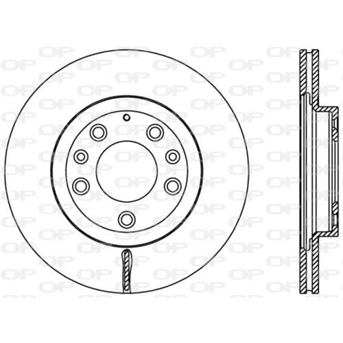Brzdový kotúč OPEN PARTS BDR2450.20