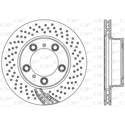 Brzdový kotúč OPEN PARTS BDR2501.25