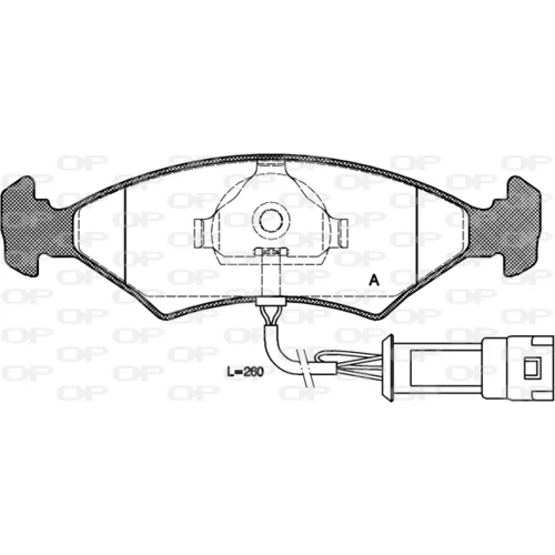 Sada brzdových platničiek kotúčovej brzdy OPEN PARTS BPA0119.32