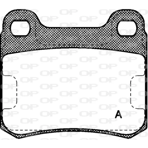 Sada brzdových platničiek kotúčovej brzdy OPEN PARTS BPA0157.00