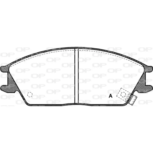 Sada brzdových platničiek kotúčovej brzdy OPEN PARTS BPA0224.02