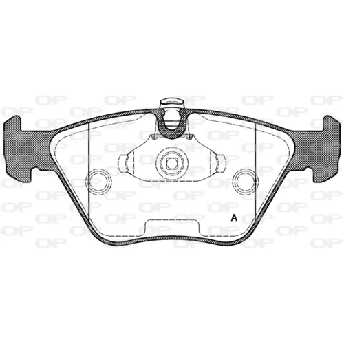 Sada brzdových platničiek kotúčovej brzdy OPEN PARTS BPA0270.25