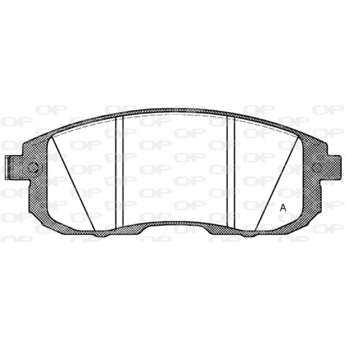 Sada brzdových platničiek kotúčovej brzdy OPEN PARTS BPA0293.14