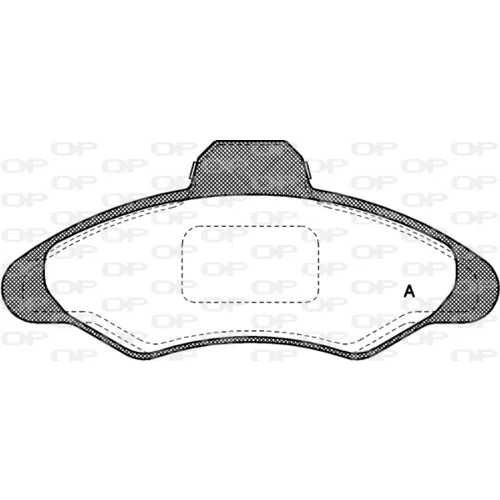 Sada brzdových platničiek kotúčovej brzdy OPEN PARTS BPA0331.00