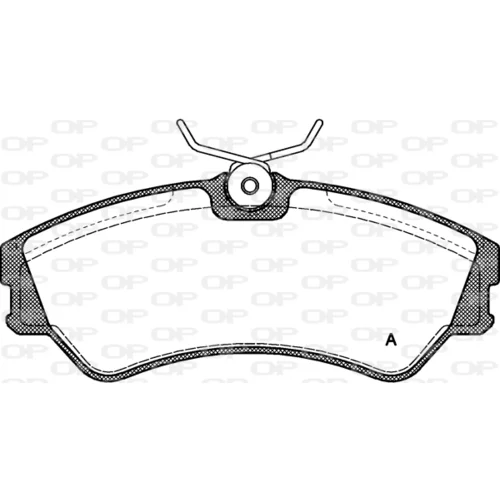 Sada brzdových platničiek kotúčovej brzdy OPEN PARTS BPA0383.00