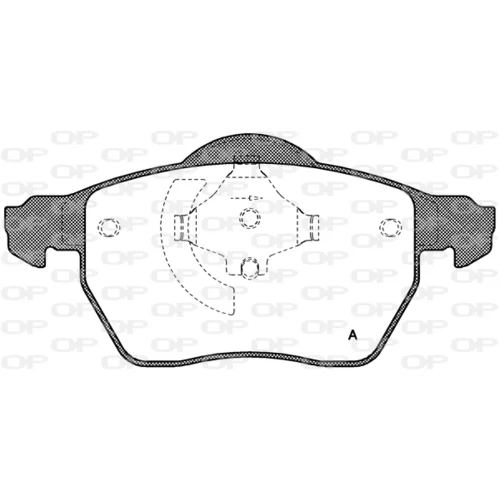 Sada brzdových platničiek kotúčovej brzdy OPEN PARTS BPA0390.50