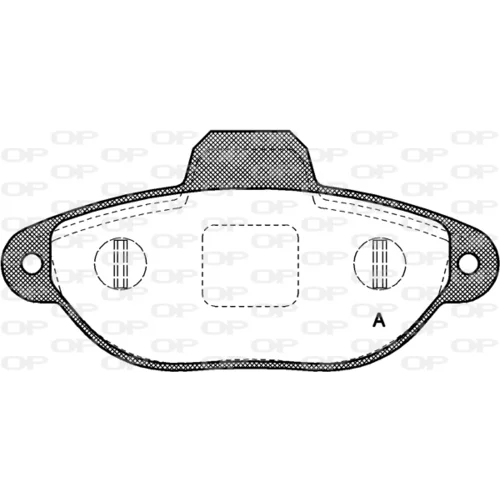 Sada brzdových platničiek kotúčovej brzdy OPEN PARTS BPA0414.20