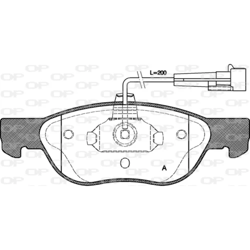 Sada brzdových platničiek kotúčovej brzdy OPEN PARTS BPA0587.11