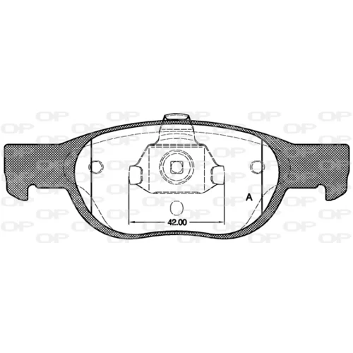 Sada brzdových platničiek kotúčovej brzdy OPEN PARTS BPA0588.10