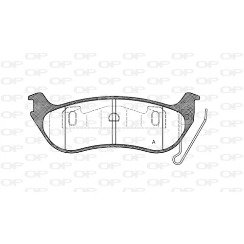 Sada brzdových platničiek kotúčovej brzdy OPEN PARTS BPA0628.12