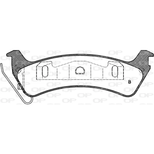 Sada brzdových platničiek kotúčovej brzdy BPA0629.02 (OPEN PARTS) - obr. 1