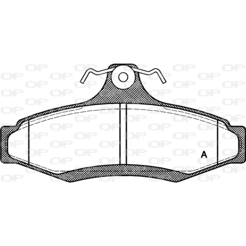 Sada brzdových platničiek kotúčovej brzdy OPEN PARTS BPA0646.10