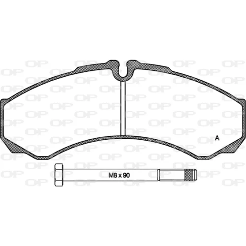 Sada brzdových platničiek kotúčovej brzdy OPEN PARTS BPA0651.00