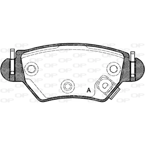 Sada brzdových platničiek kotúčovej brzdy OPEN PARTS BPA0685.22
