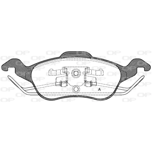 Sada brzdových platničiek kotúčovej brzdy OPEN PARTS BPA0691.00