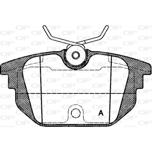 Sada brzdových platničiek kotúčovej brzdy OPEN PARTS BPA0692.00