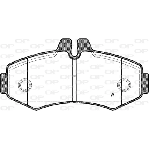 Sada brzdových platničiek kotúčovej brzdy OPEN PARTS BPA0701.00