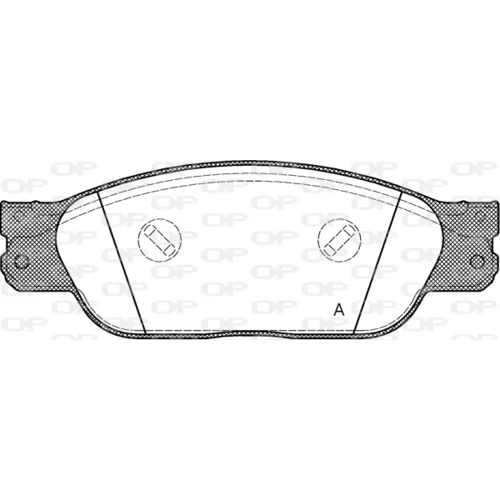 Sada brzdových platničiek kotúčovej brzdy OPEN PARTS BPA0731.00