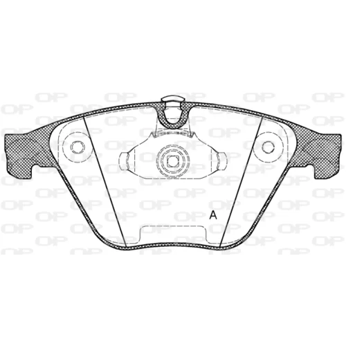 Sada brzdových platničiek kotúčovej brzdy OPEN PARTS BPA0857.20