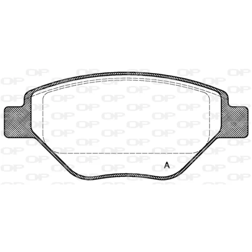 Sada brzdových platničiek kotúčovej brzdy OPEN PARTS BPA0977.00