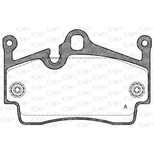 Sada brzdových platničiek kotúčovej brzdy OPEN PARTS BPA1191.00