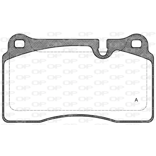 Sada brzdových platničiek kotúčovej brzdy OPEN PARTS BPA1200.10